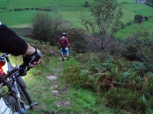 Shaun realised he had forgotten his bike